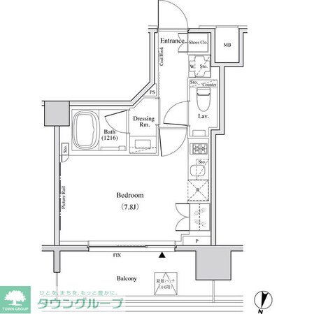 ザ・パークハビオ代々木の物件間取画像